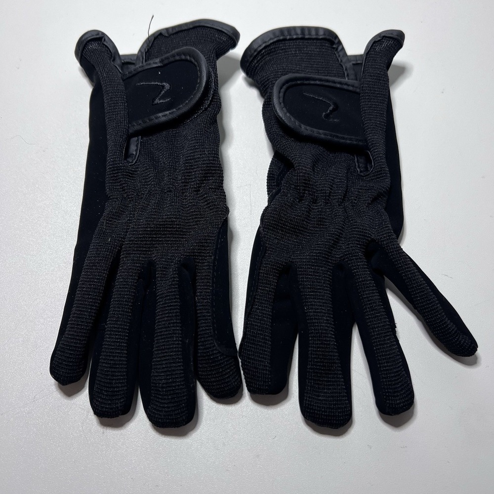 Pair of Black Horze‎ Multi-Stretch Horse Riding Gloves Child M